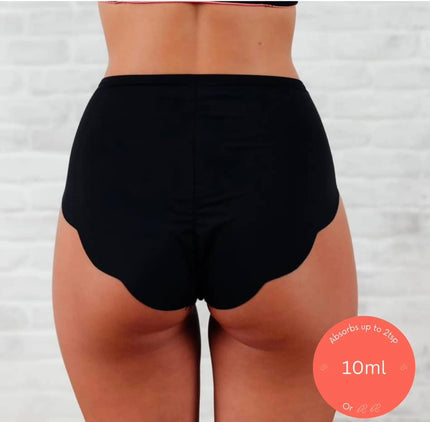 Nixi Body - Leakproof Underwear  Coni Sporty High Waist Black Knickers